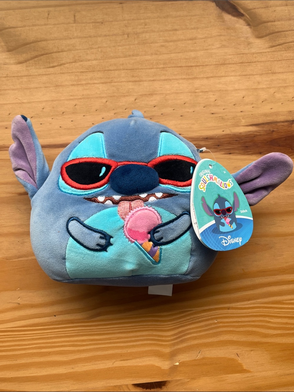 NWT Disney Stitch Plush Toy 2025 release with an ice cream - Squishmallows